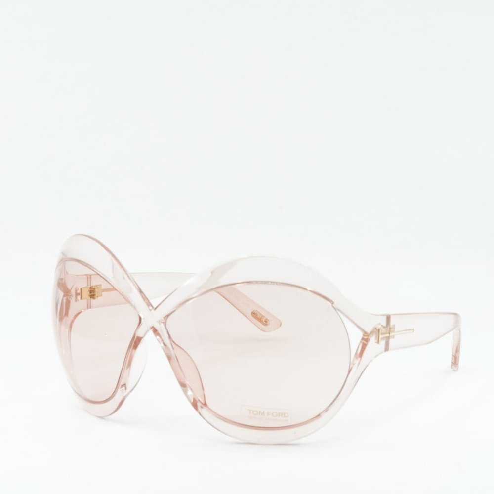 Tom Ford Pink Oversized Round Sunglasses